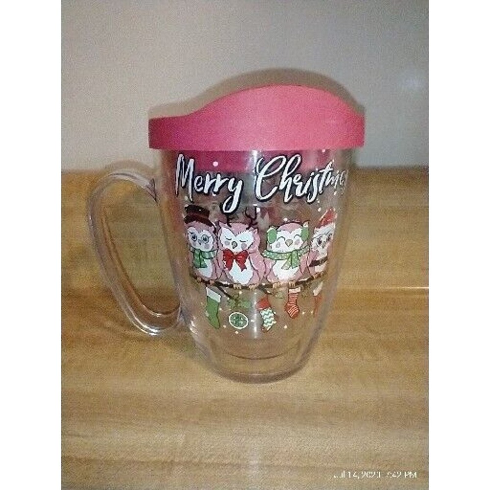 Simply Southern Travel Mug Tervis Insulated Merry Christmas Owls 12 Oz With Lid